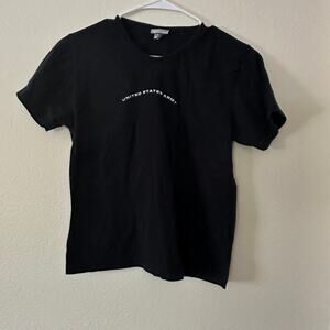 Vintage Jones & Mitchell Womens United States Army Baby Tee Size XL Y2K Grunge